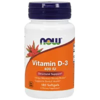 Витамин Д3 Vitamin D3 от NOW Foods 180 софтгель