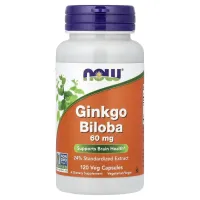 Антиоксидант Ginkgo Biloba от Now Foods 60 мг 120 кап