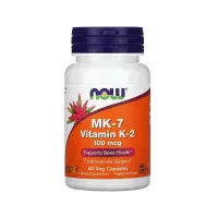 MK-7 Vitamin K2 от Now 100мкг 60 кап